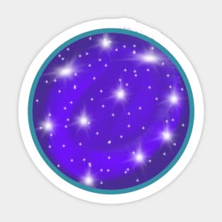 Purple Universe Bubble Sticker